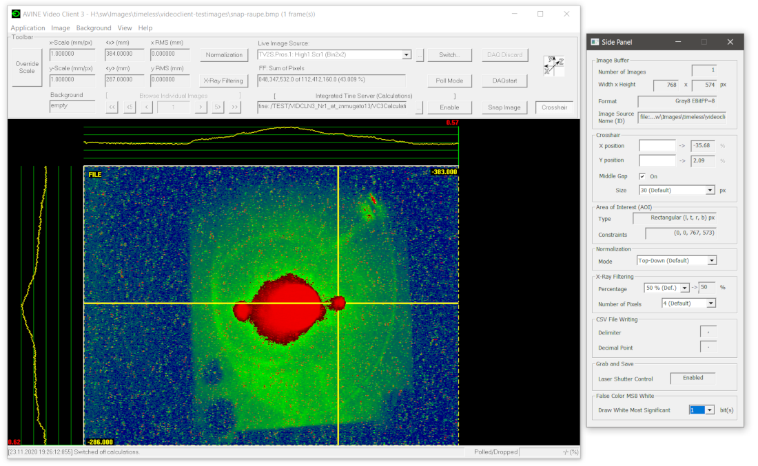 Video Client 3, Crosshair enabled